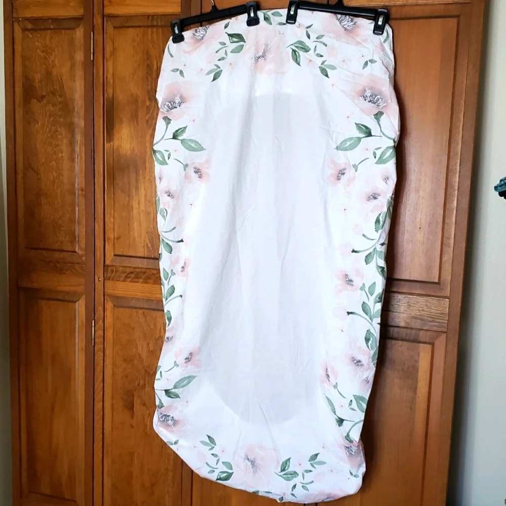 Pottery Barn Kids NWOT MEREDITH Floral PICTURE PERFECT Organic Crib Fitted